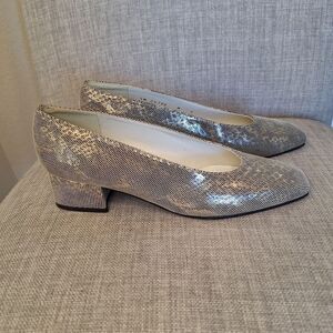 Stuart Weitzman snake embossed flat 6